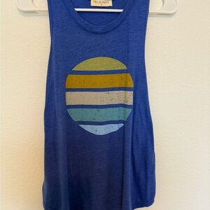 Vibrant Blue Sleeveless Muscle Tee